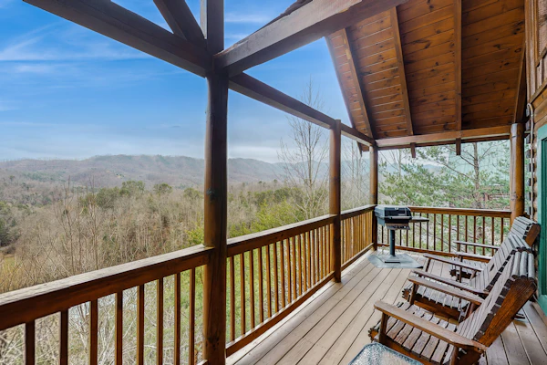 Charming Cabin, Sleeps 6, Views, Hot Tub, Shared Pool