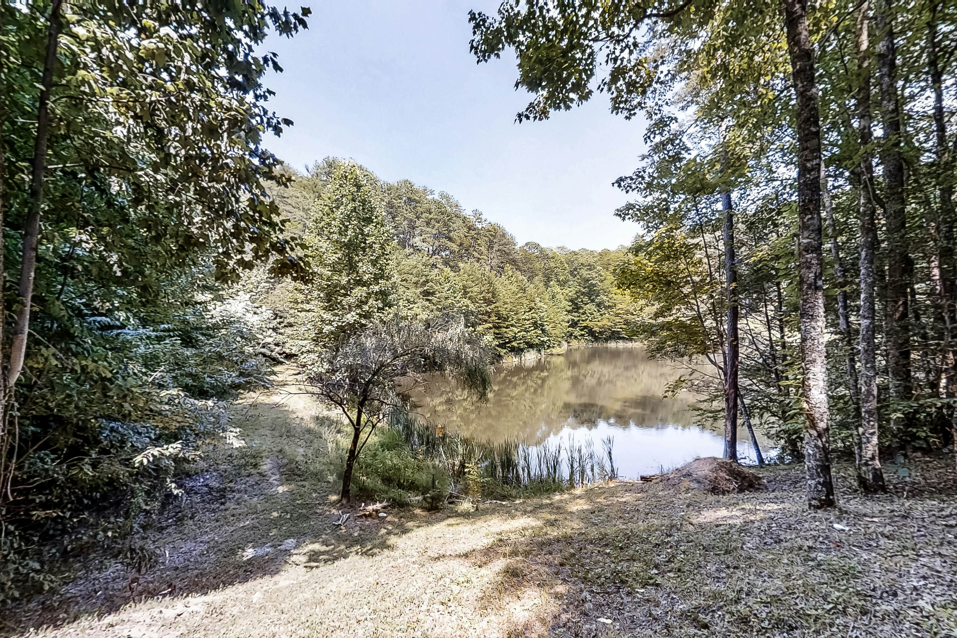 Beautiful custom cabin on private pond w/ Free Attraction Tickets & hot tub