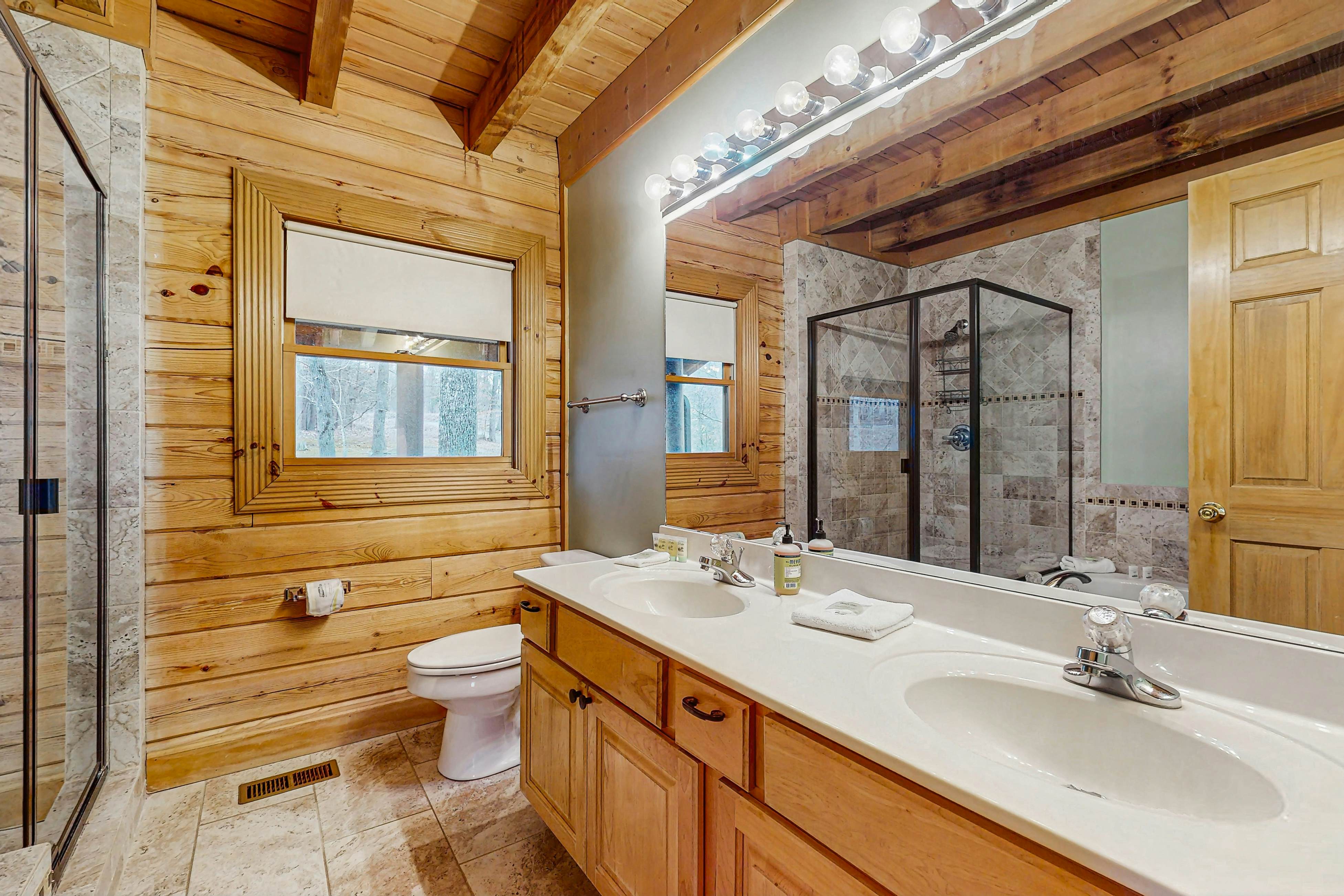 Dog-friendly lake home with private floating dock - jetted tub, firepit, & decks