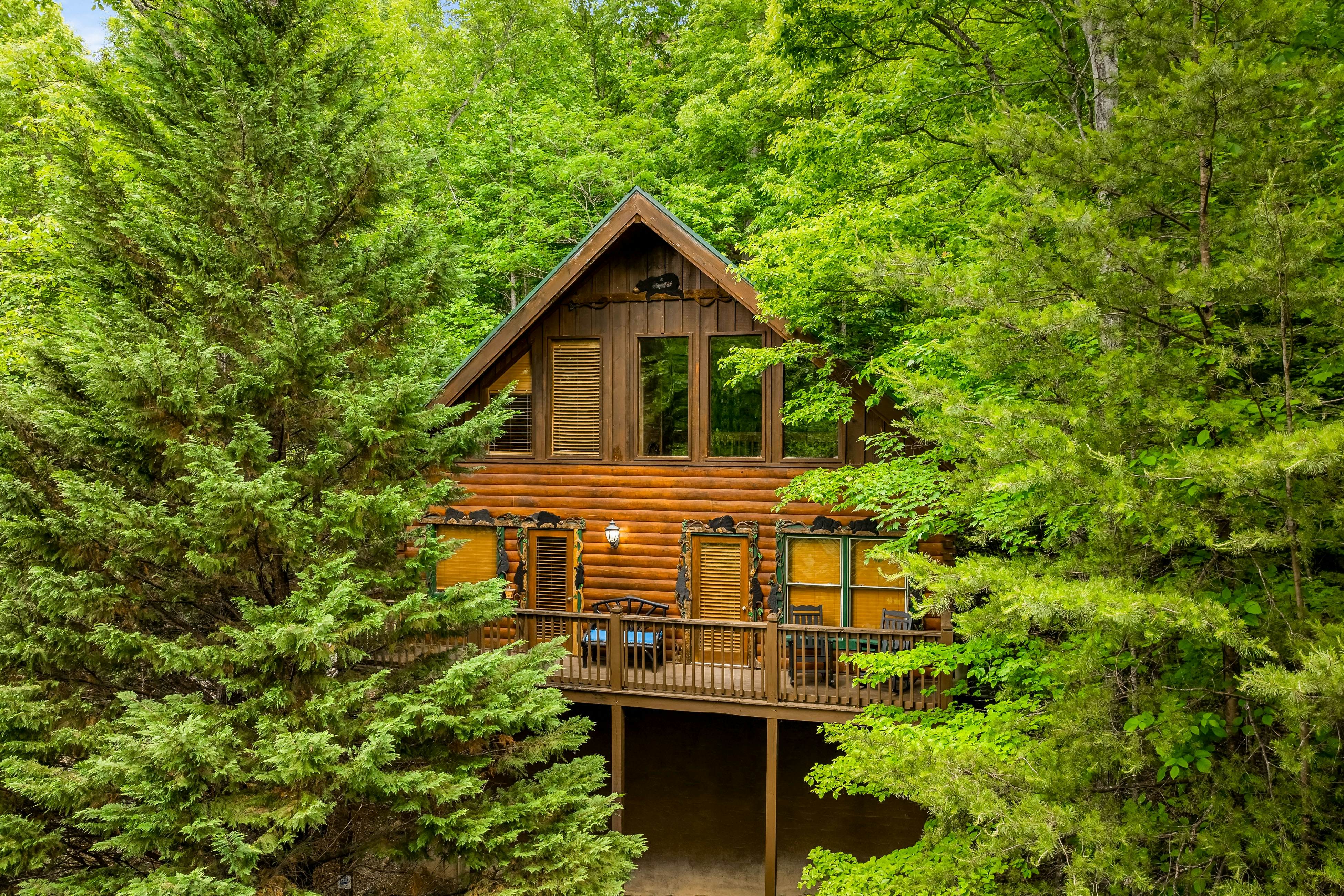 Luxe, charming cabin w/ hot tub, game loft, fireplace & Free Attraction Tickets