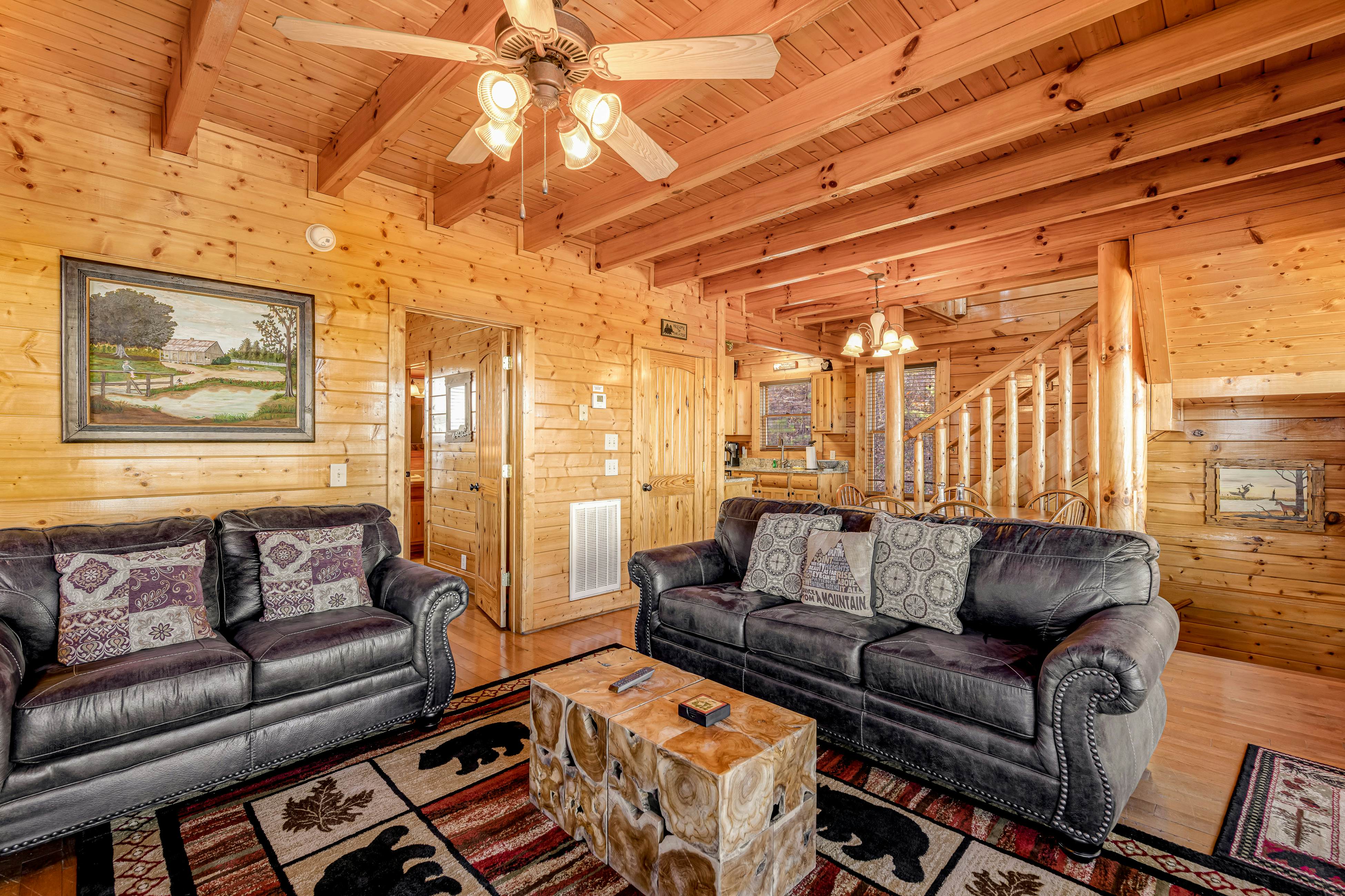 Mtn retreat w/ hot tub, game room, decks, pool access + free attraction tickets