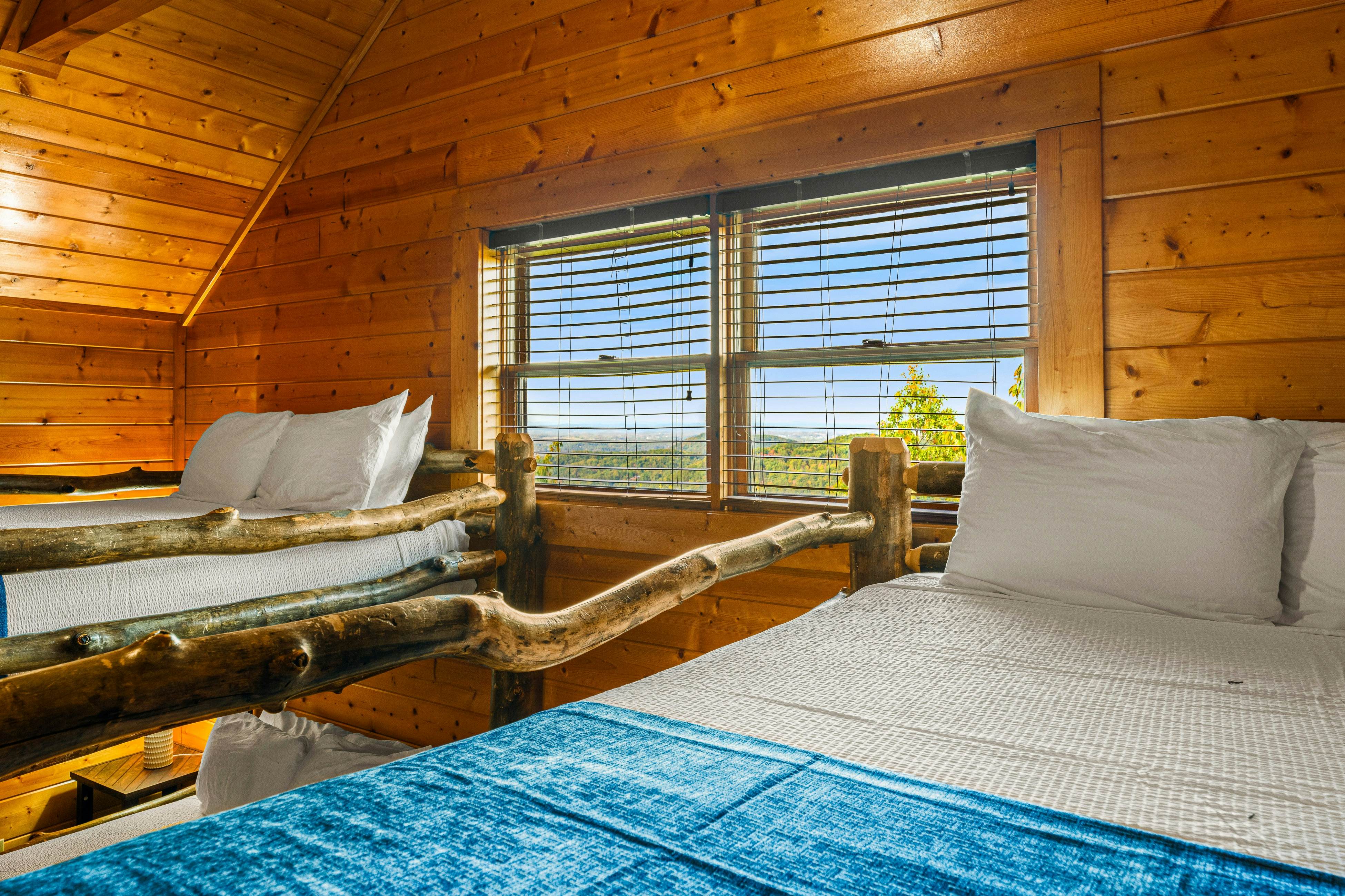Amazing cabin sleeping 58 w/dual 7-person hot tubs, billiards, theater - attraction tickets!