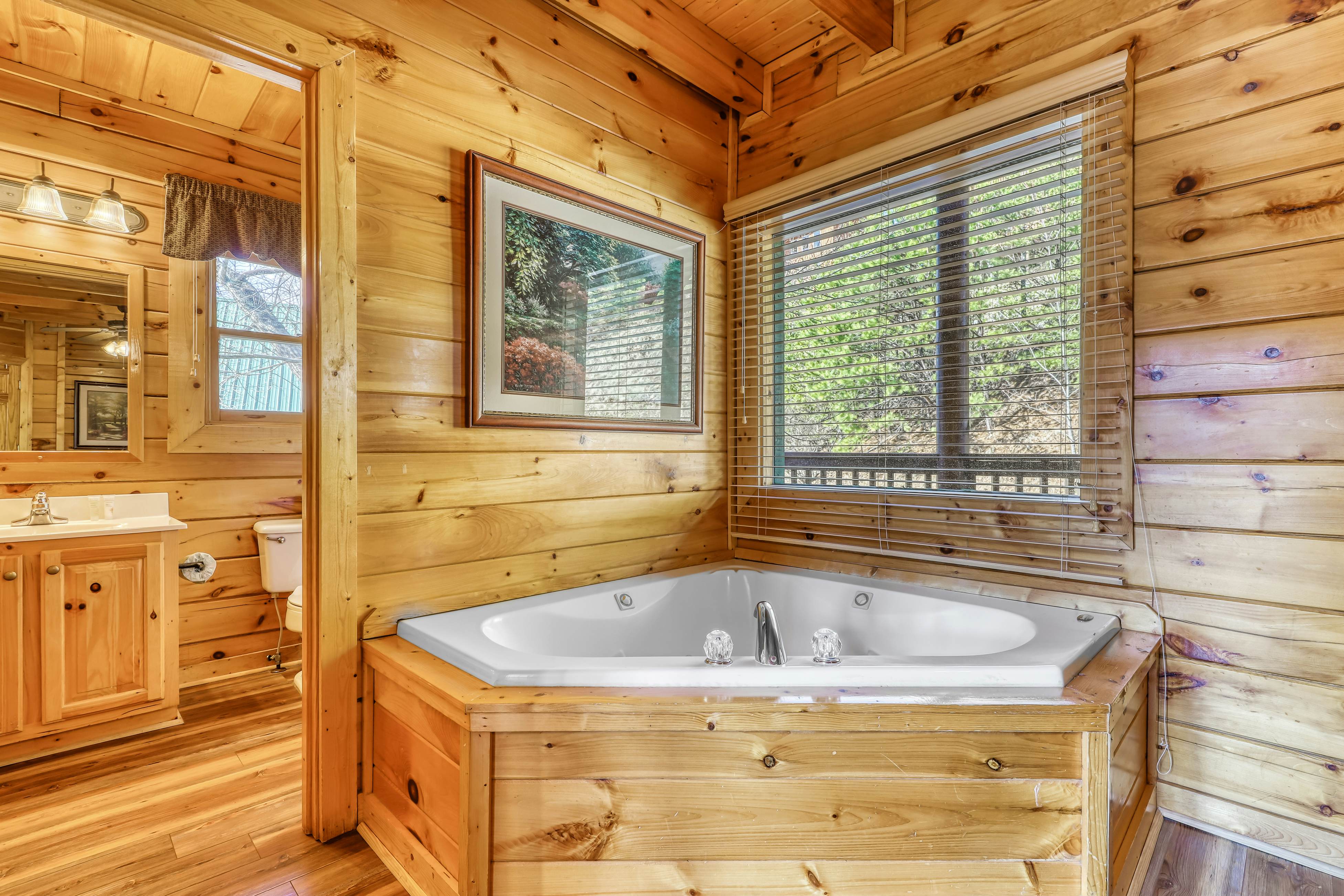Lovely cabin w/ Free Attraction Tickets, a private hot tub, & mountain views