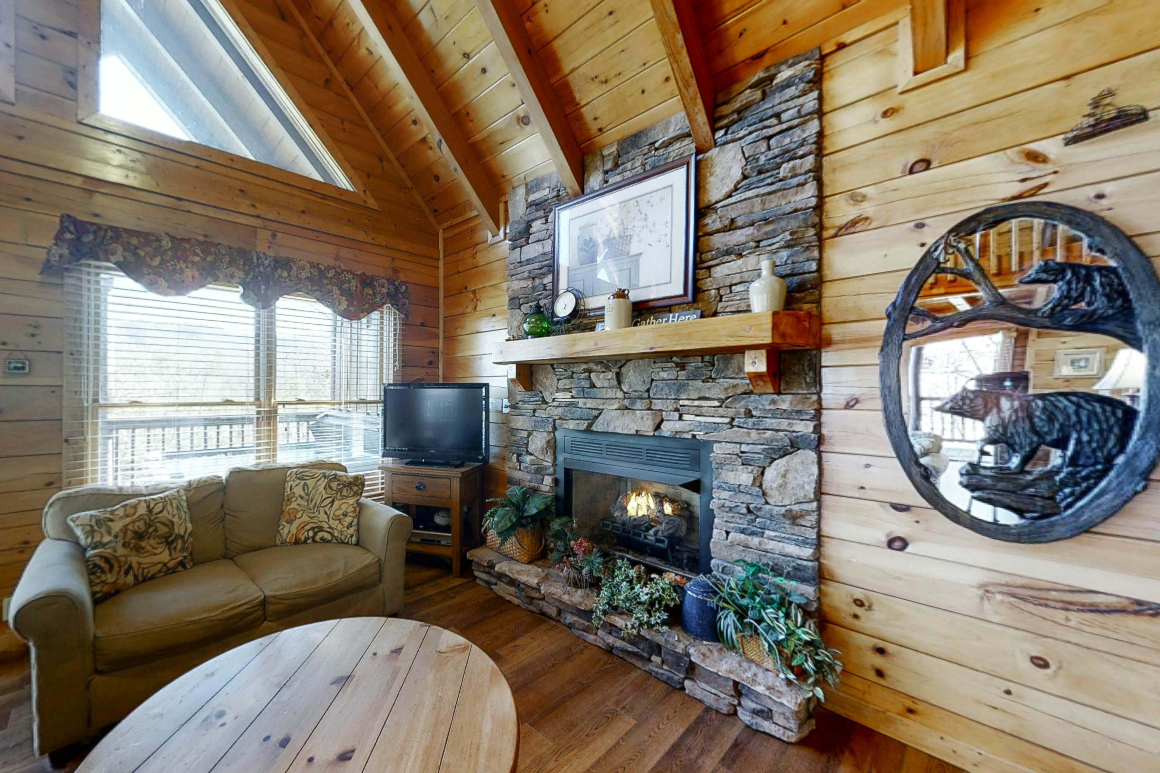 Elegant Two-Story Cabin w/ Free Attraction Tickets, Hot Tub, & Pool Table