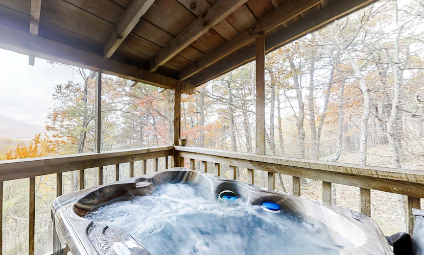 Mtn View Cabin, Sleeps 4, In the Woods, Deck, Hot Tub