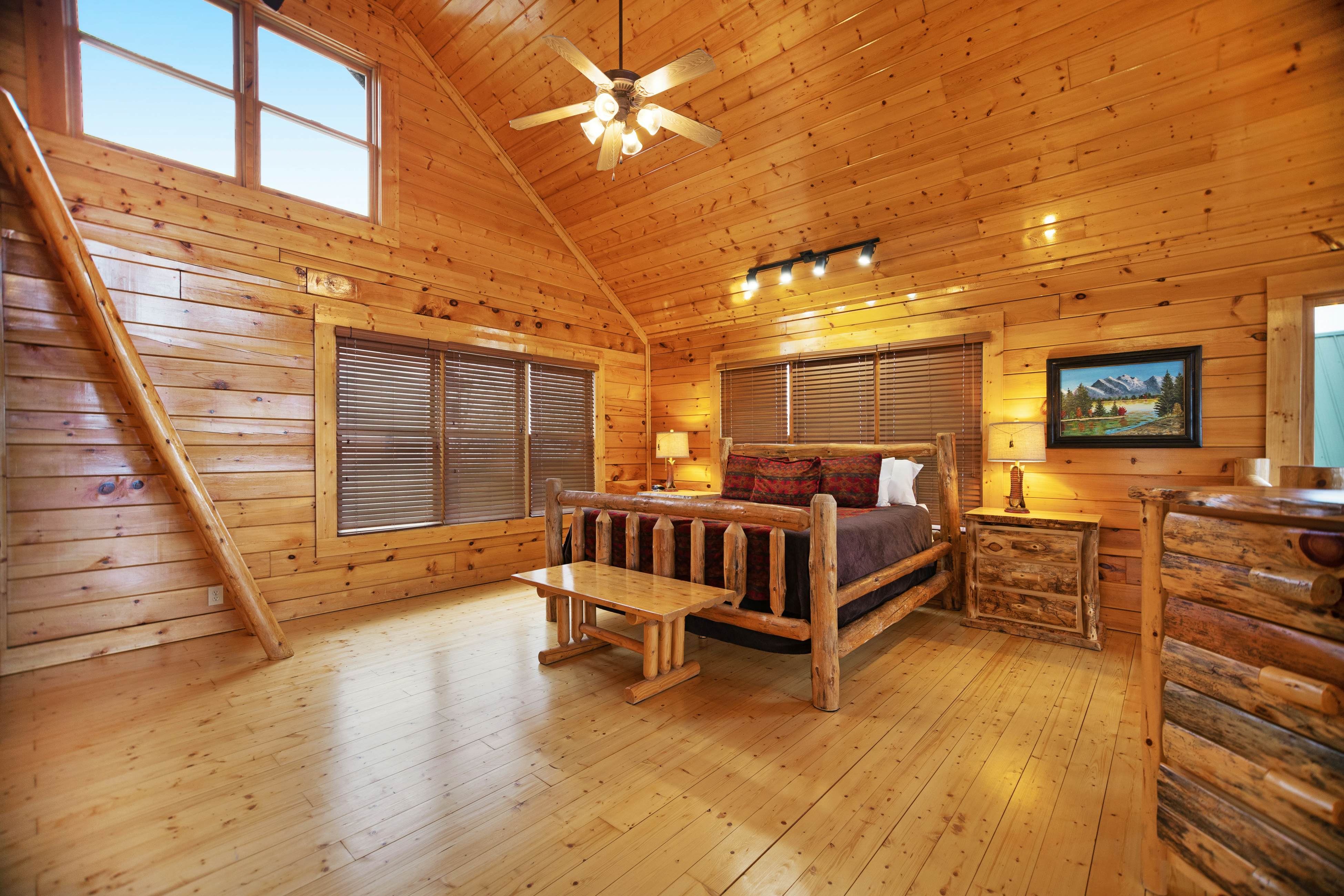 Cabin w/ breathtaking mountain views & private hot tub + free attraction tickets
