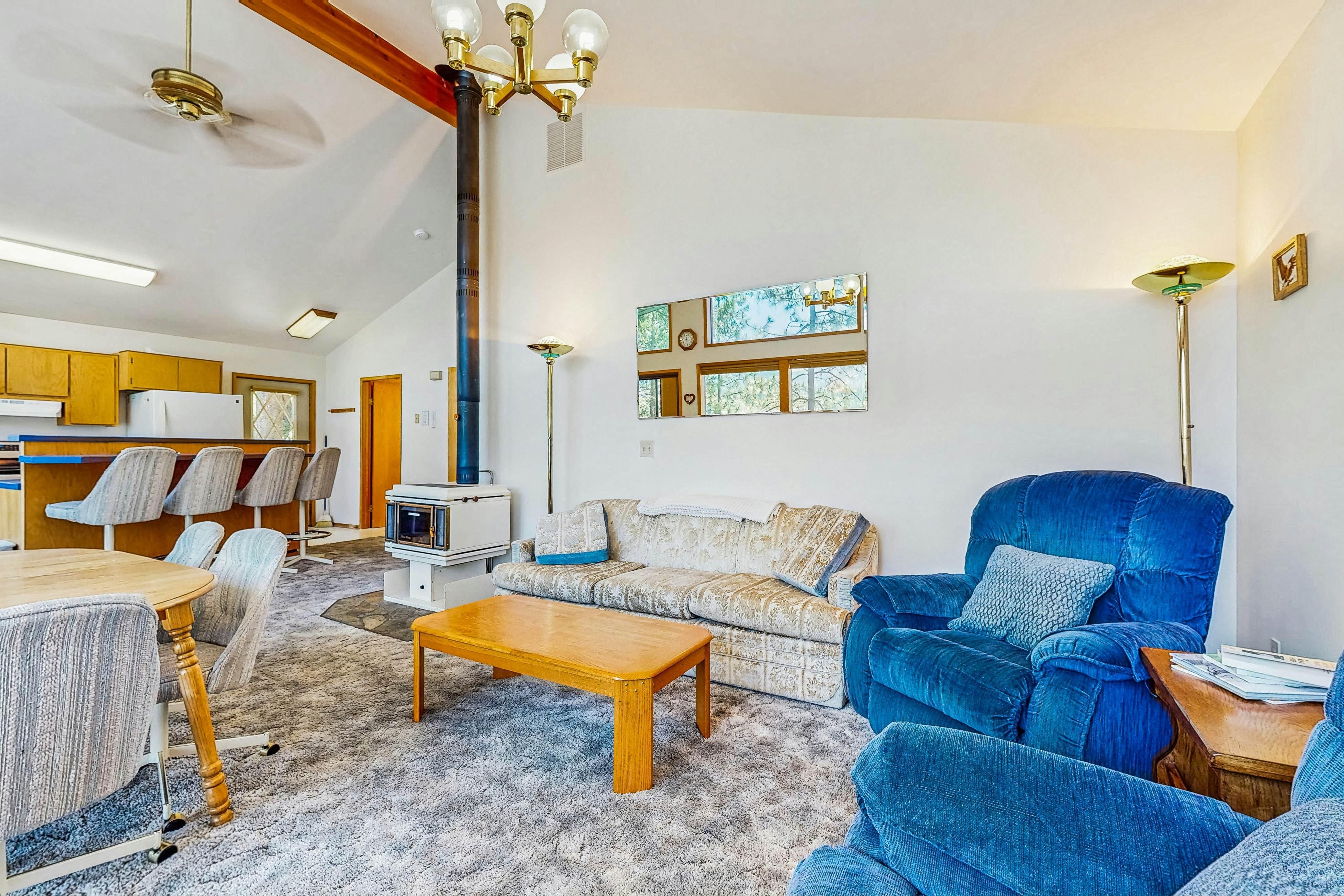 Secluded akefront home with private dock, two-level deck, & BBQ area