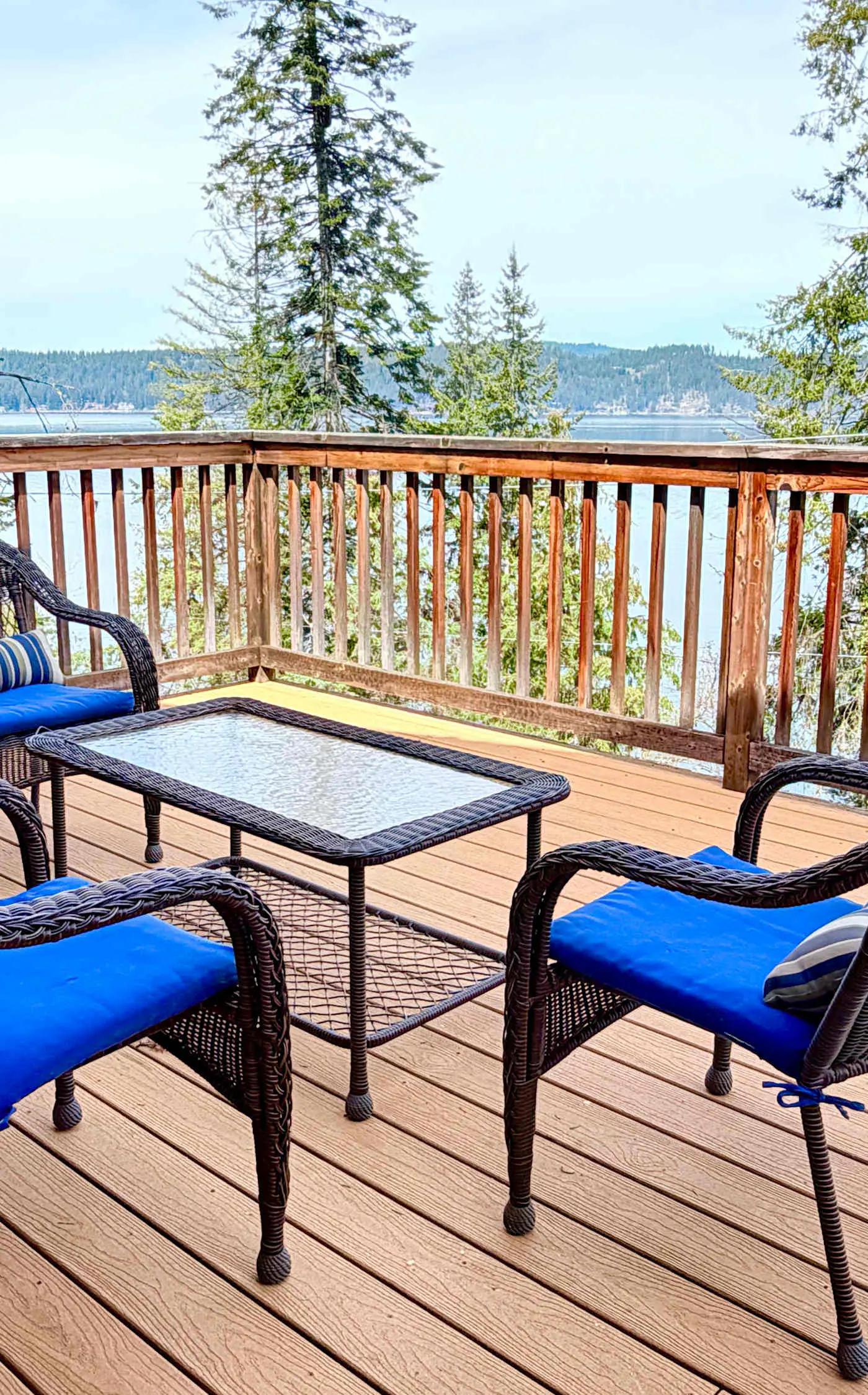 Lake views with large deck and lots of space