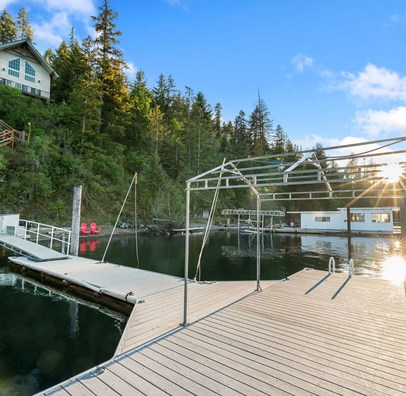 Lake Coeur d'Alene Cabin, Dock & Fire Pit