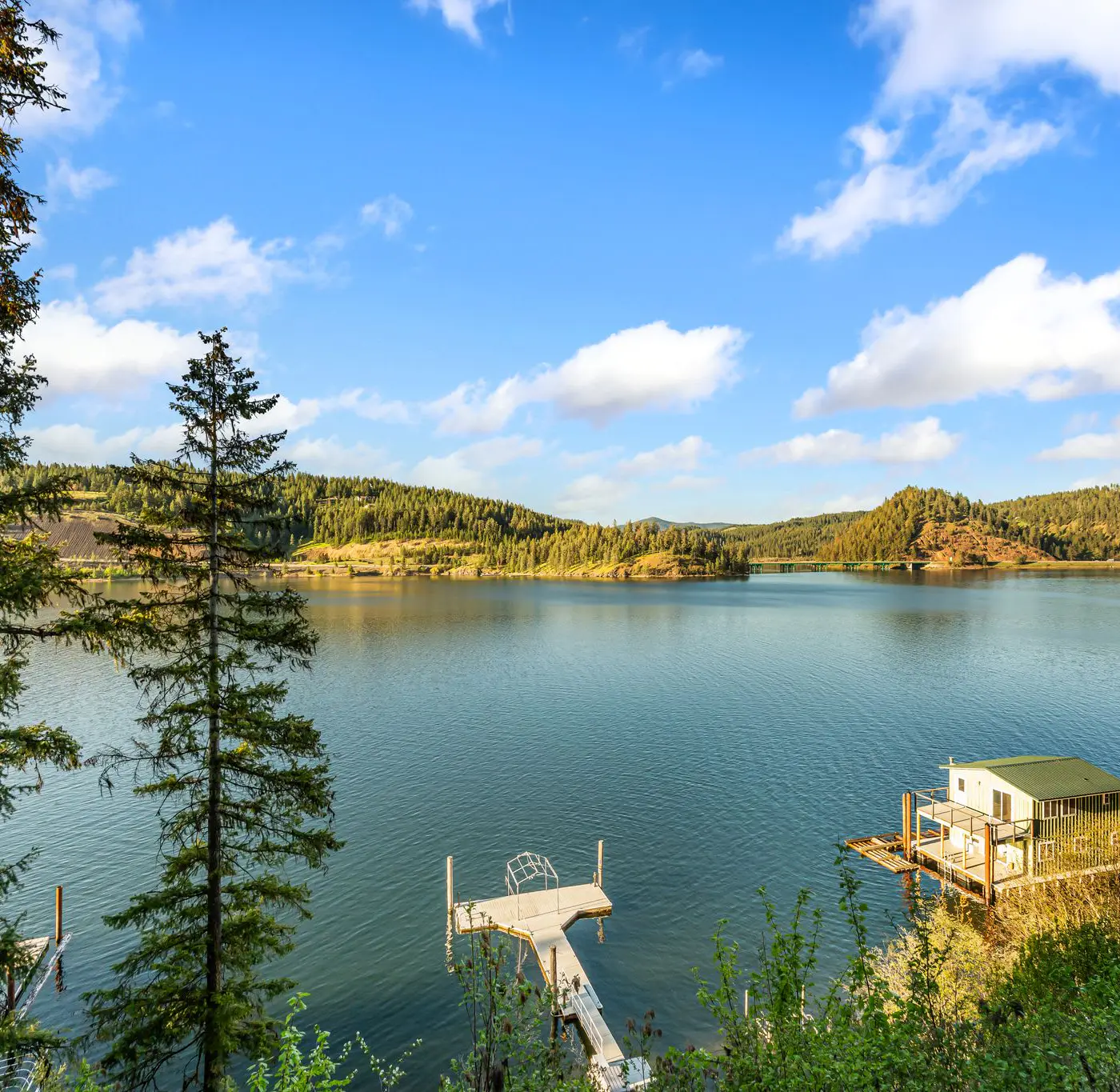 Lake Coeur d'Alene Cabin, Dock & Fire Pit