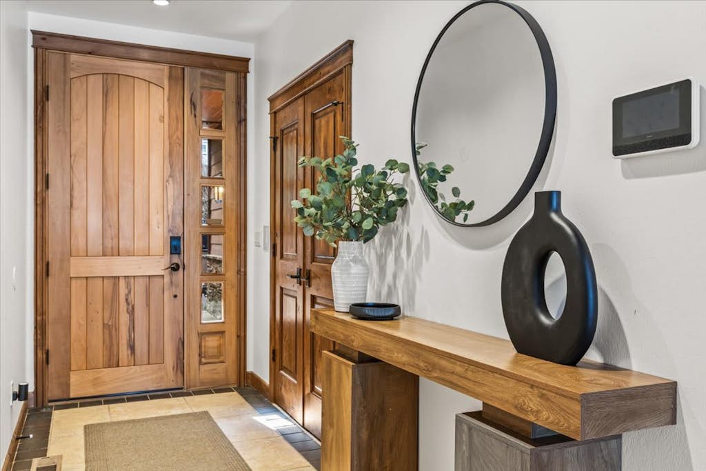 Spacious lake retreat with dock, views and hot tub