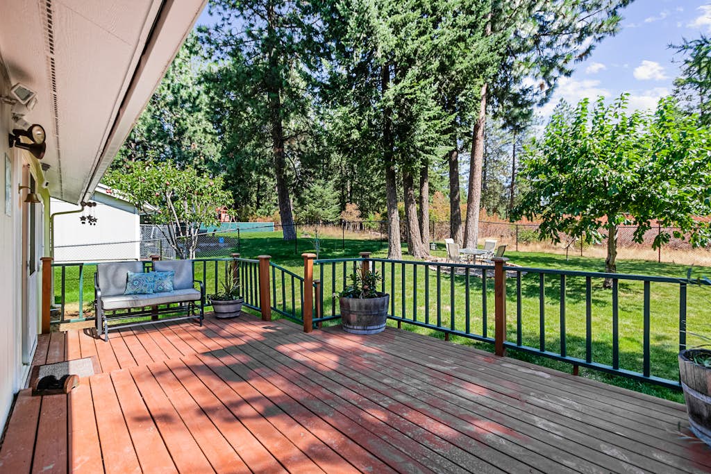 Hayden Lake home with scenic views & quiet setting