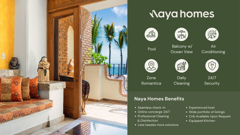 Ocean view 1Br Condo-Balcony-Beach-Pool - 202