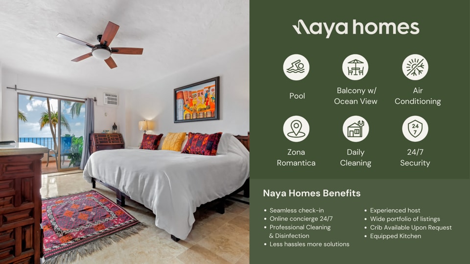 Ocean view 2Br Condo-Balcony-Beach-Pool - 212