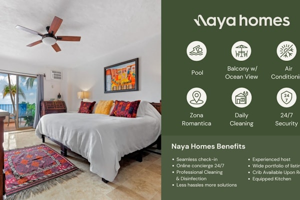 Ocean view 2Br Condo-Balcony-Beach-Pool - 212