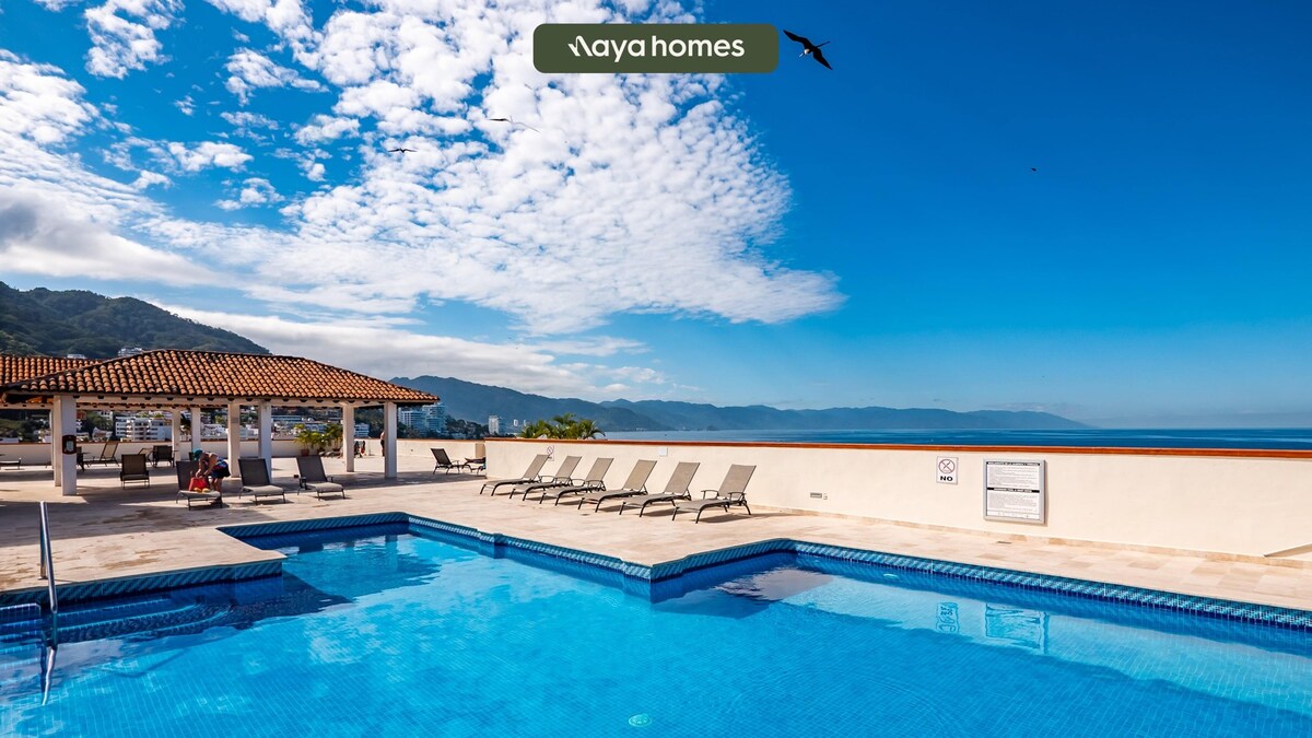 Ocean view 2Br Condo-Balcony-Beach-Pool - 212