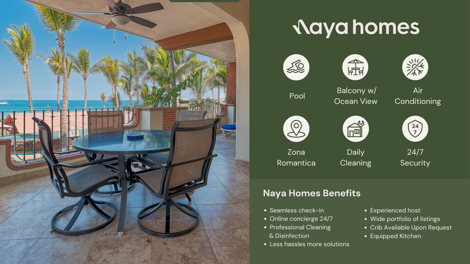 Ocean view 2Br Condo-Balcony-Beach-Pool - 204