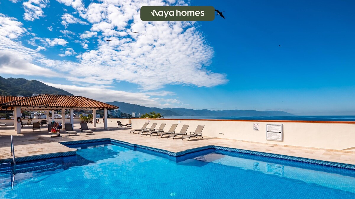 Ocean view 2Br Condo-Balcony-Beach-Pool - 610