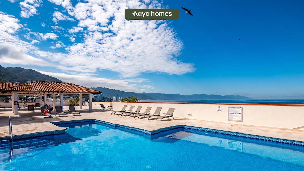 Ocean view 2Br Condo-Balcony-Beach-Pool - 805