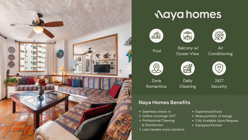 Ocean view 2Br Condo-Balcony-Beach-Pool - 802