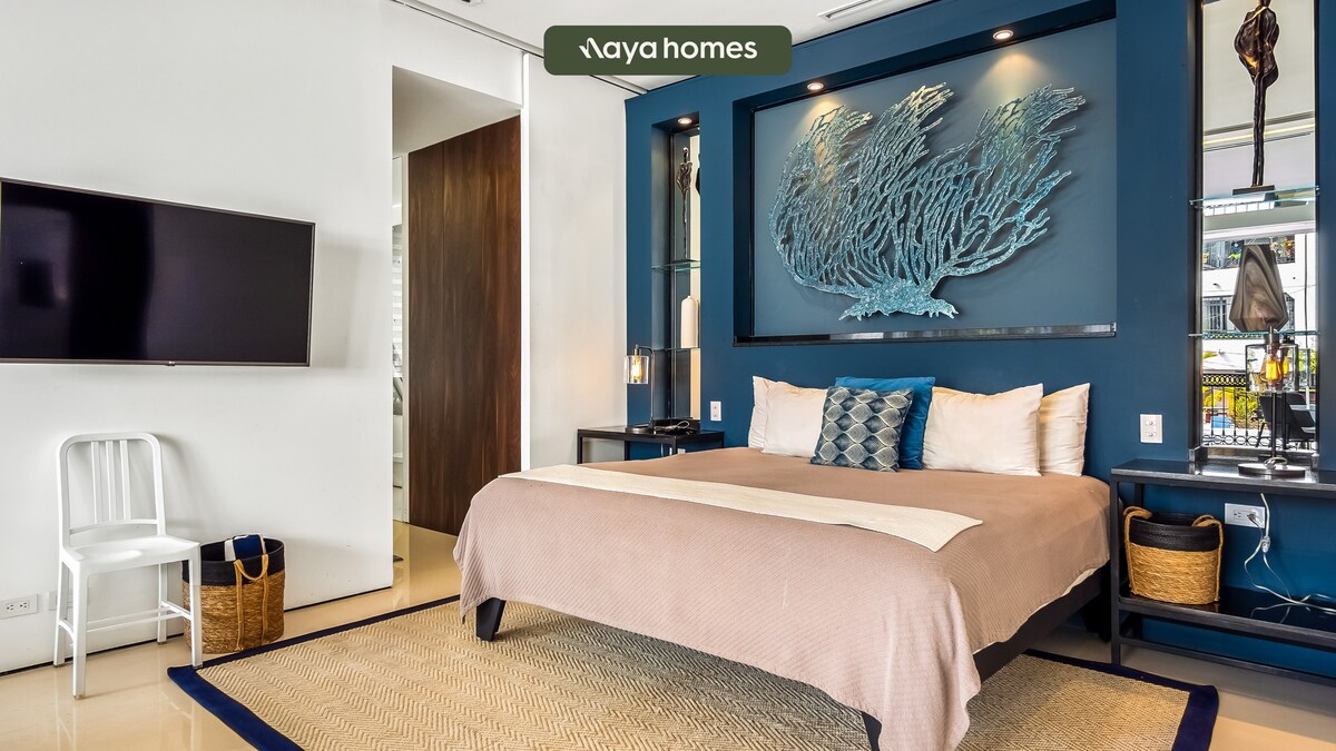 Stylish King-Bed Unit - Pool - Ocean View - Gym