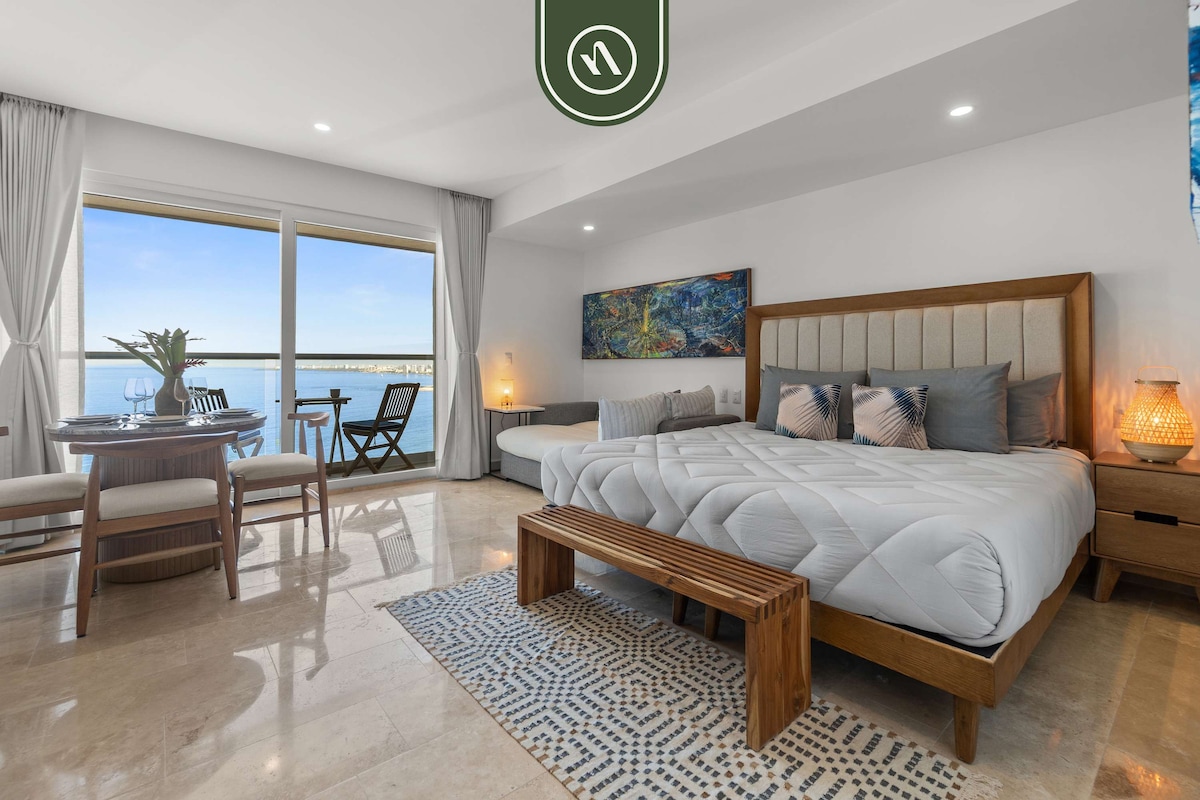 Luxury Studio with Oceanview - Beach - Pool - GYM