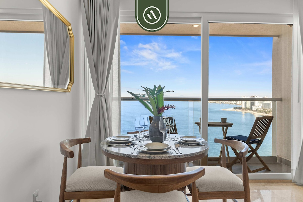 Luxury Studio with Oceanview - Beach - Pool - GYM