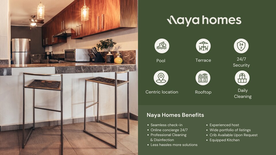 Cozy 2BR King beds - Rooftop Pool - Fast WiFi