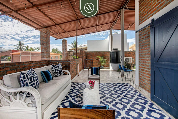 Authentic Mexican Hacienda: 1BR w/ Outdoor Kitchen, A/C & Fast Wi-Fi in Bucerias