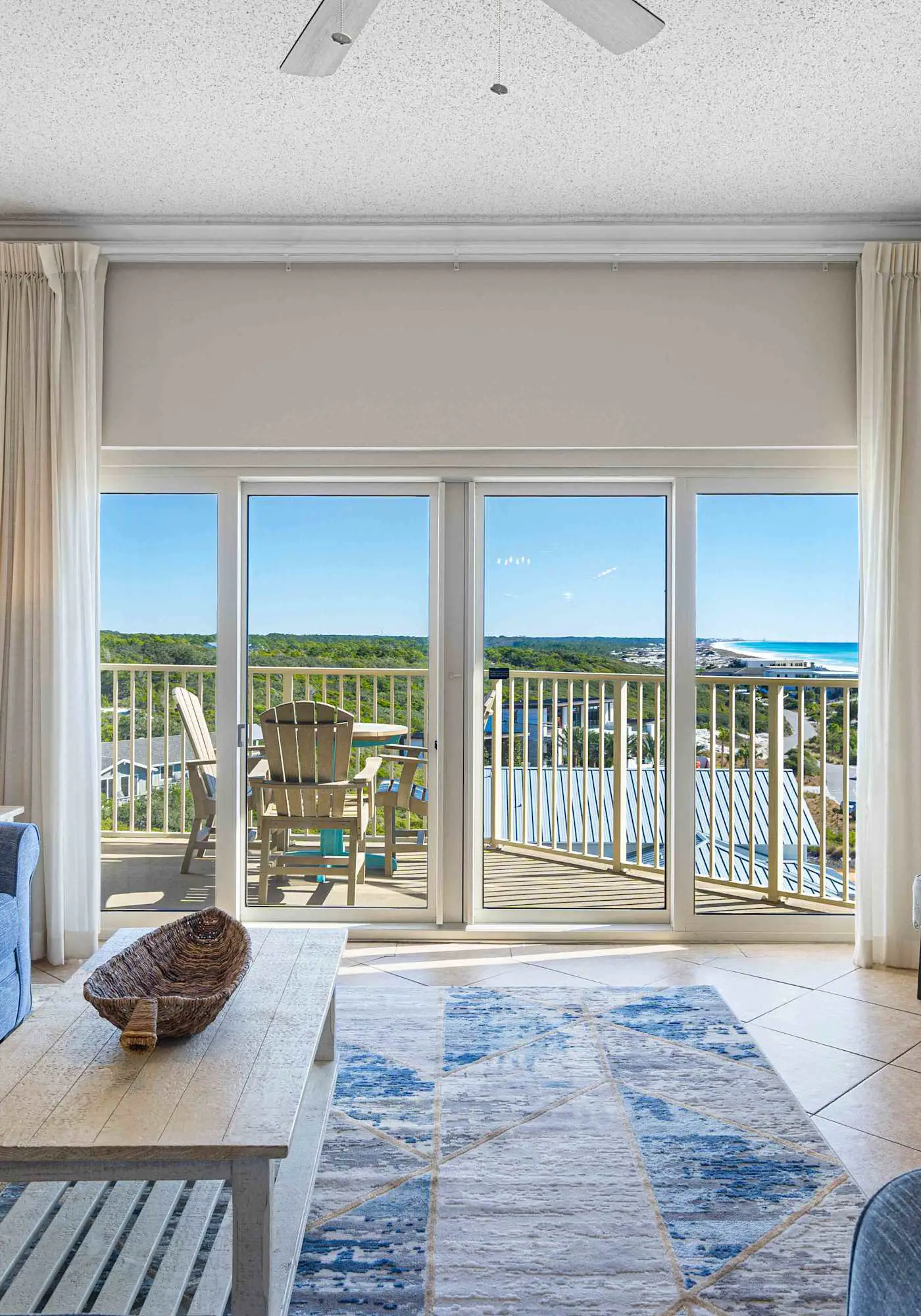 Gulf views from private balconies, beach access