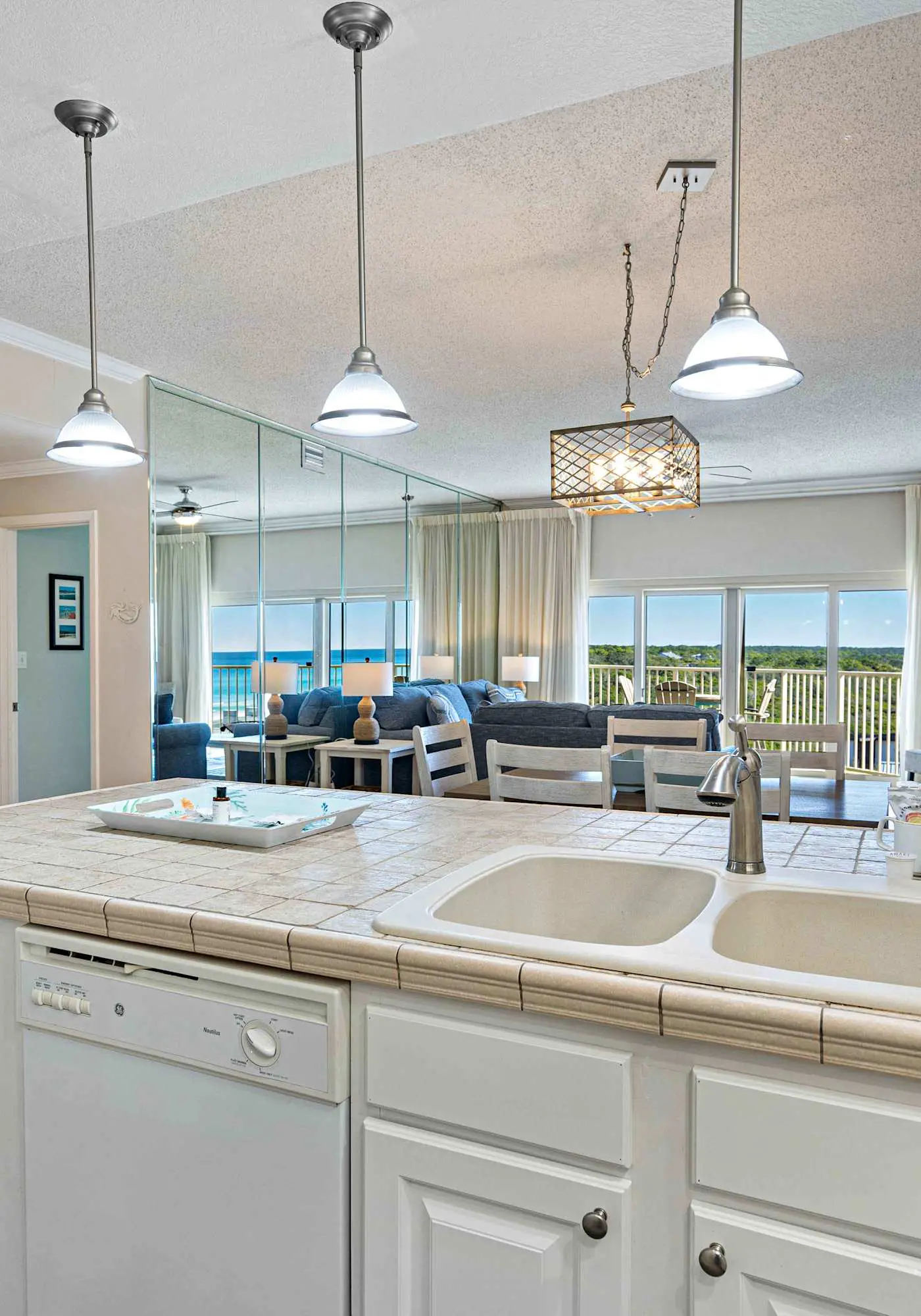 Gulf views from private balconies, beach access