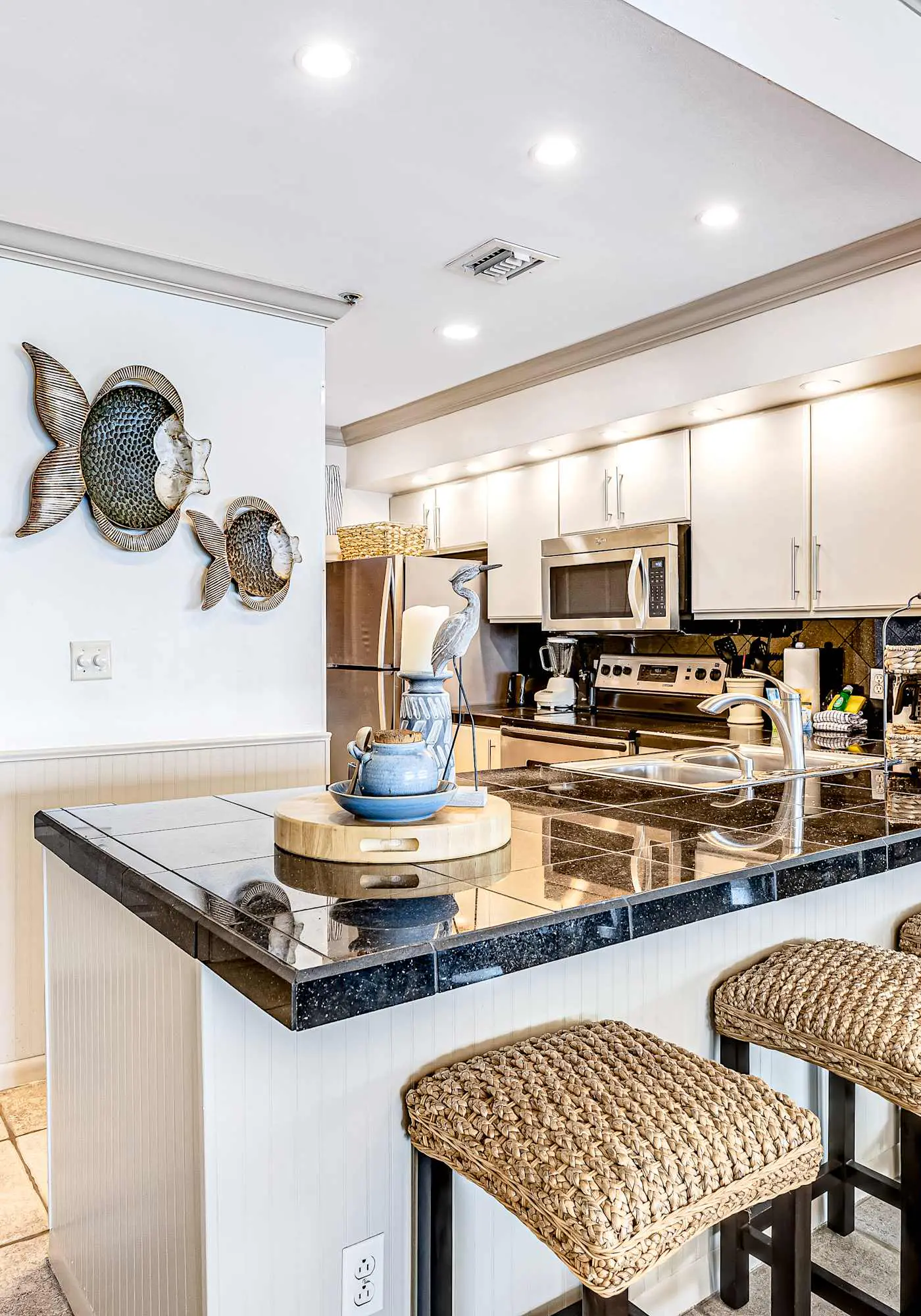 2BR beachfront villa with Gulf views