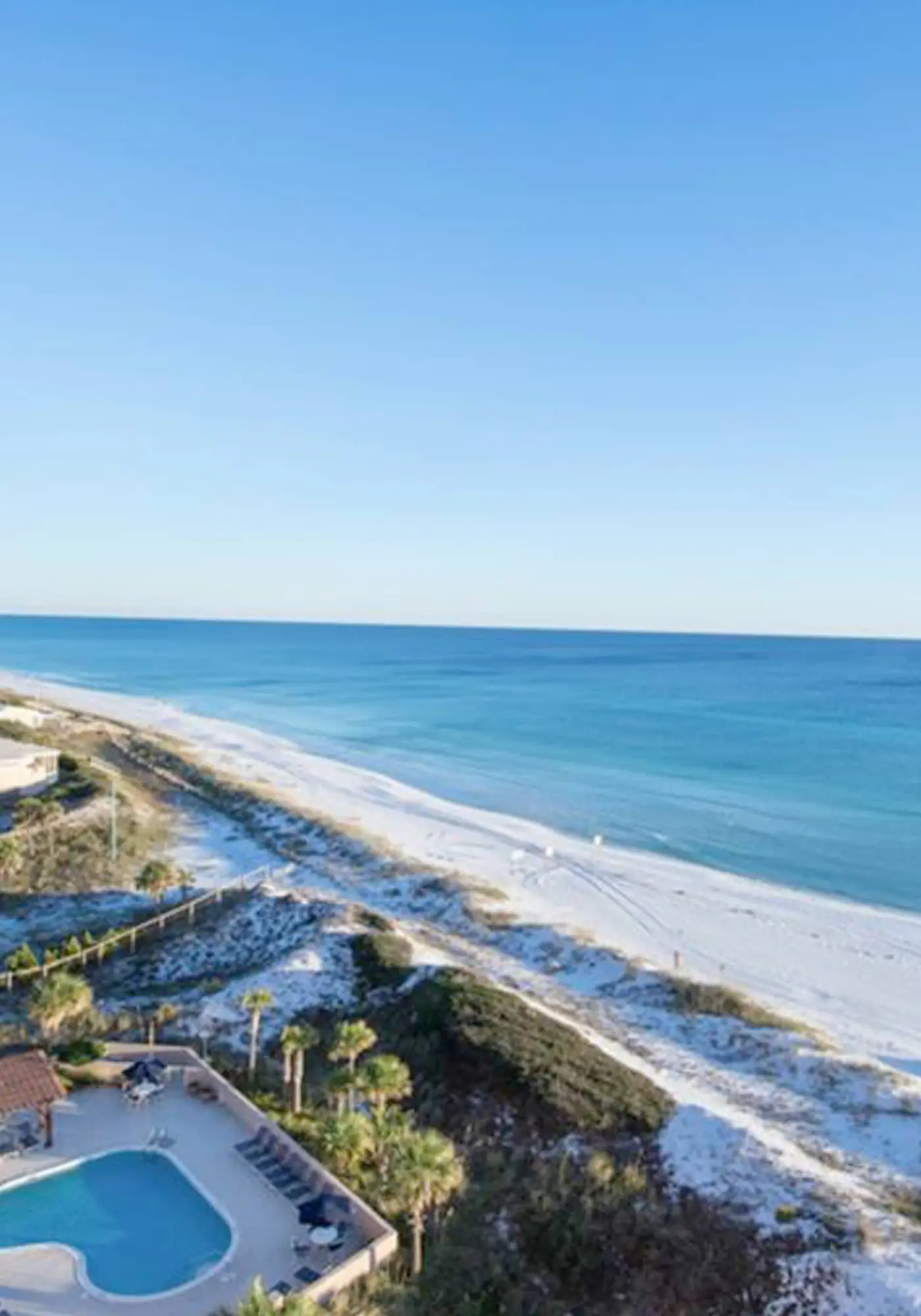 2BR beachfront villa with Gulf views