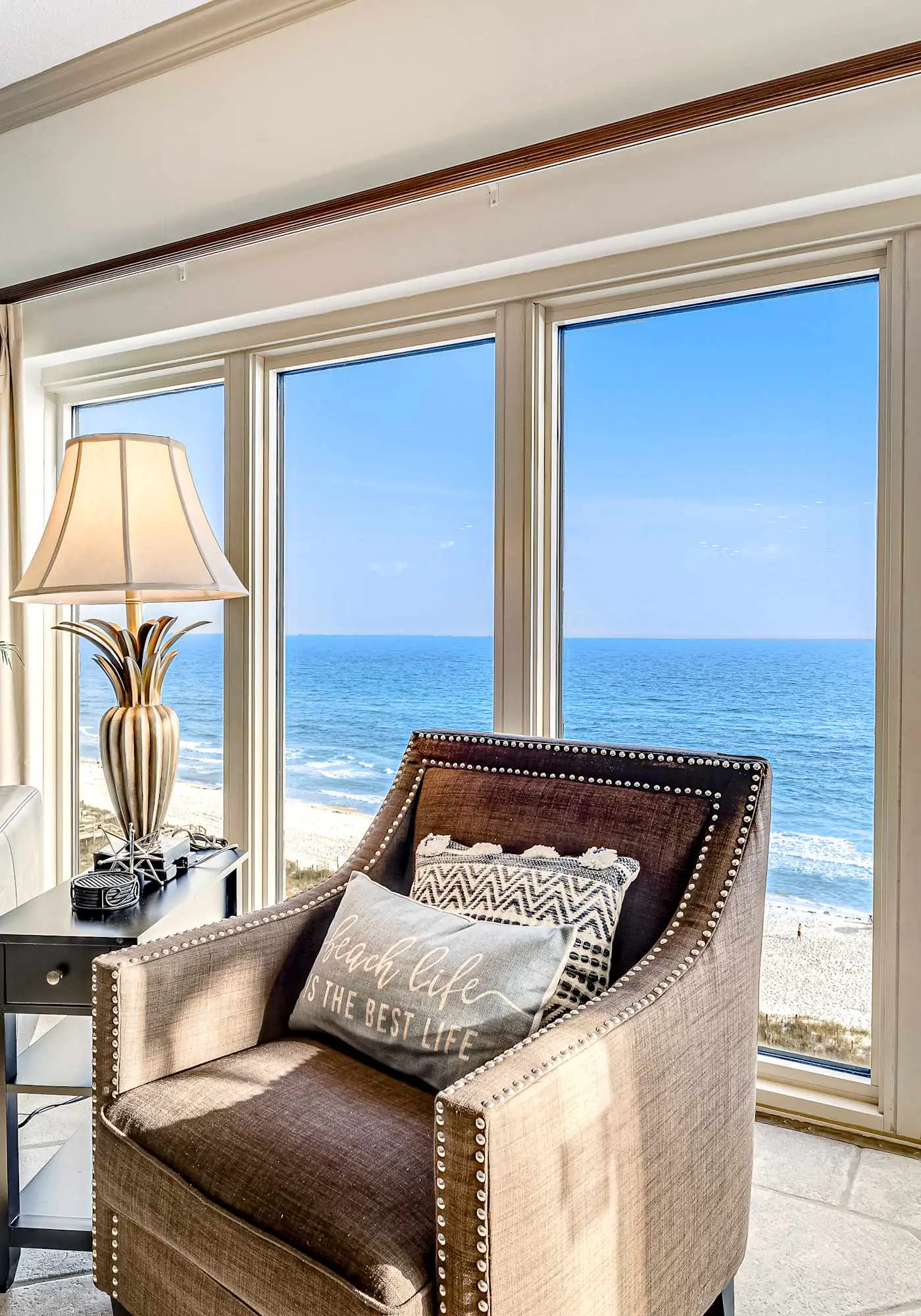 2BR beachfront villa with Gulf views