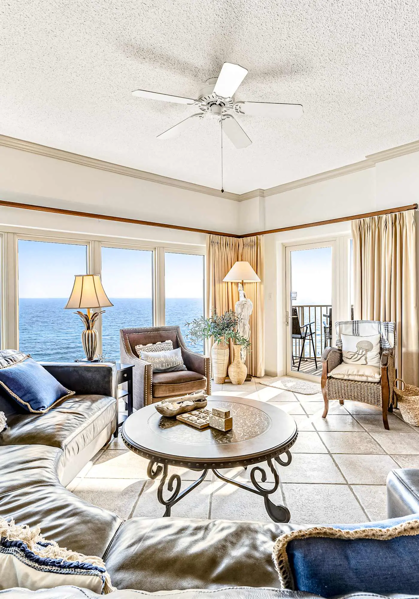 2BR beachfront villa with Gulf views