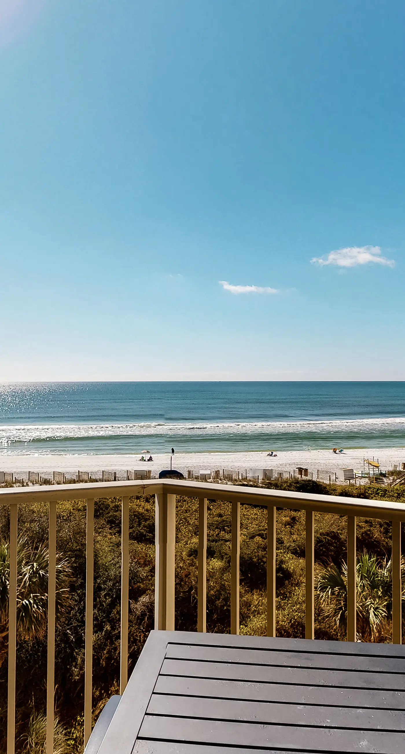 Beachfront Condo with Balcony Pool and Gym