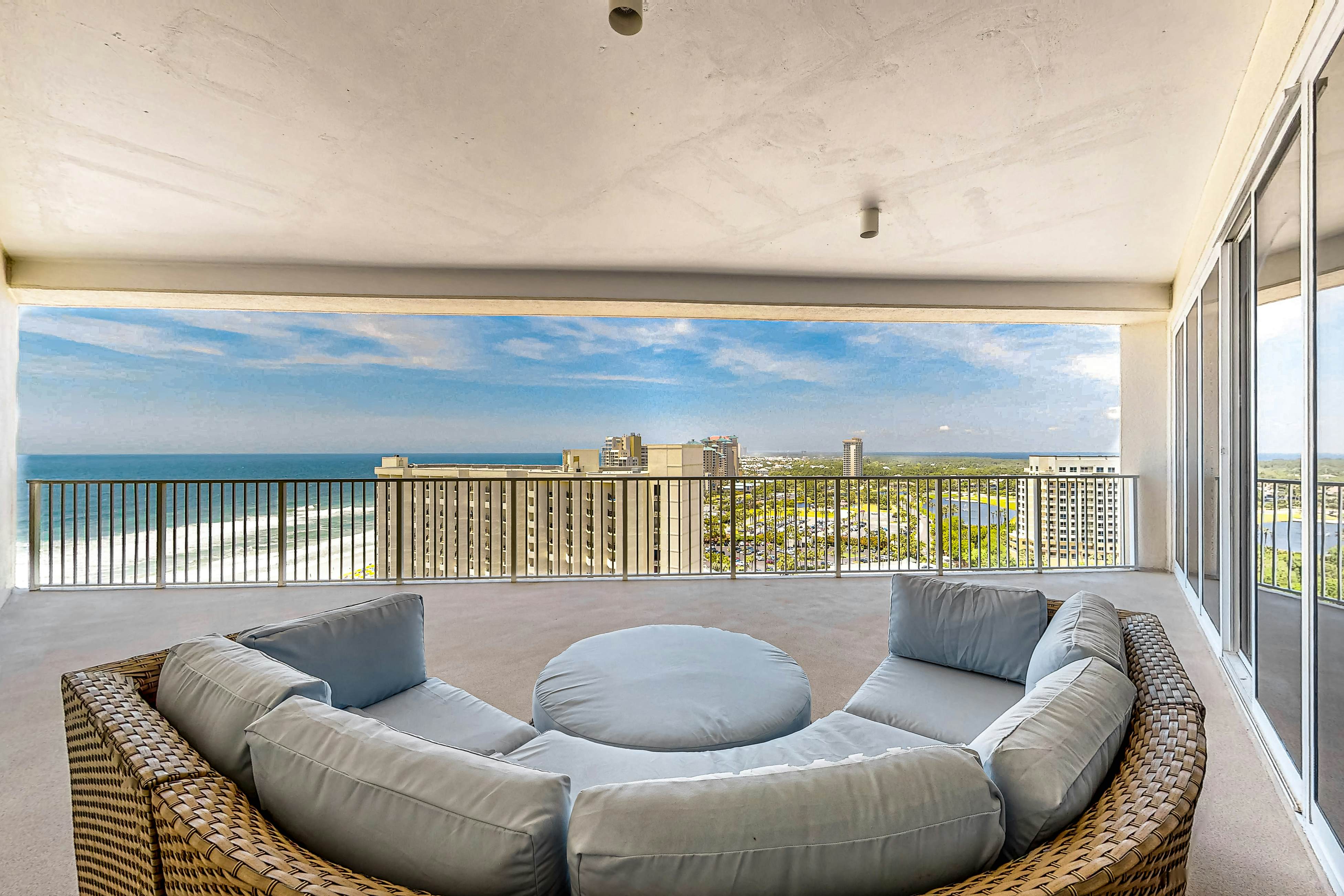 15th-Floor Beachfront Condo with Gulf Views