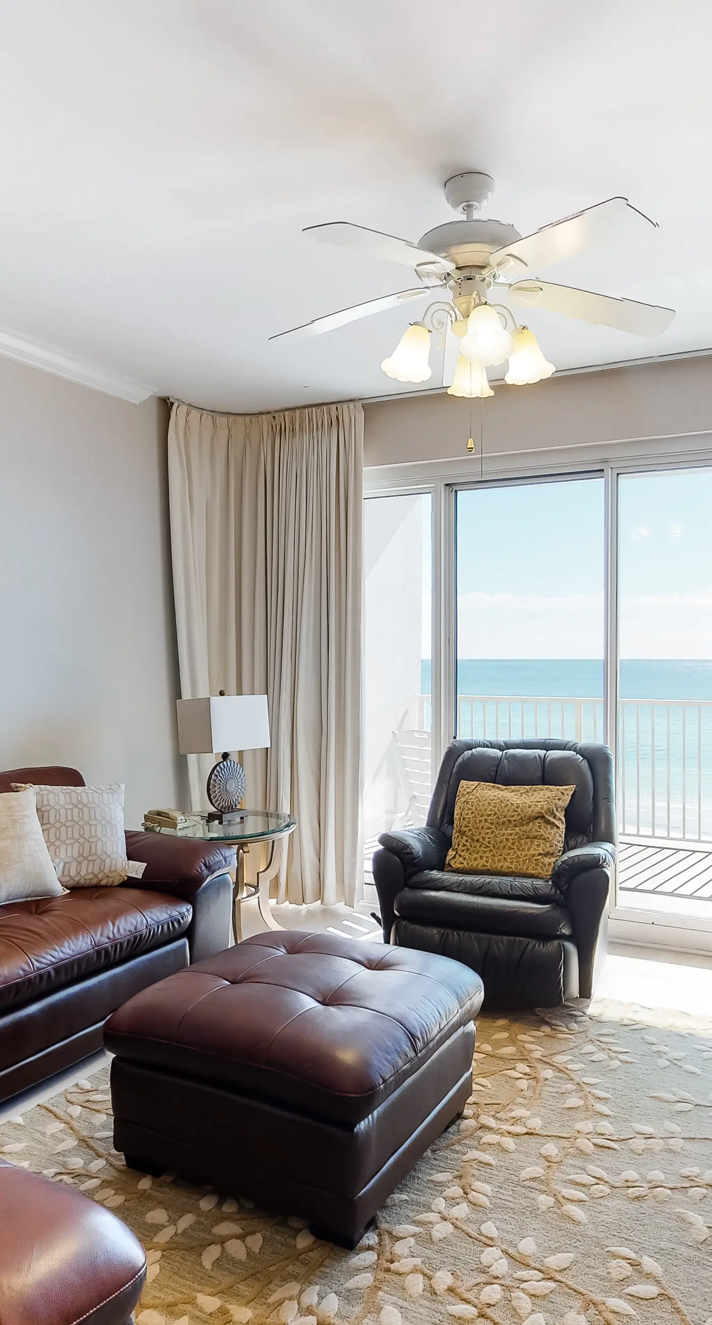 Beachfront condo with Gulf views
