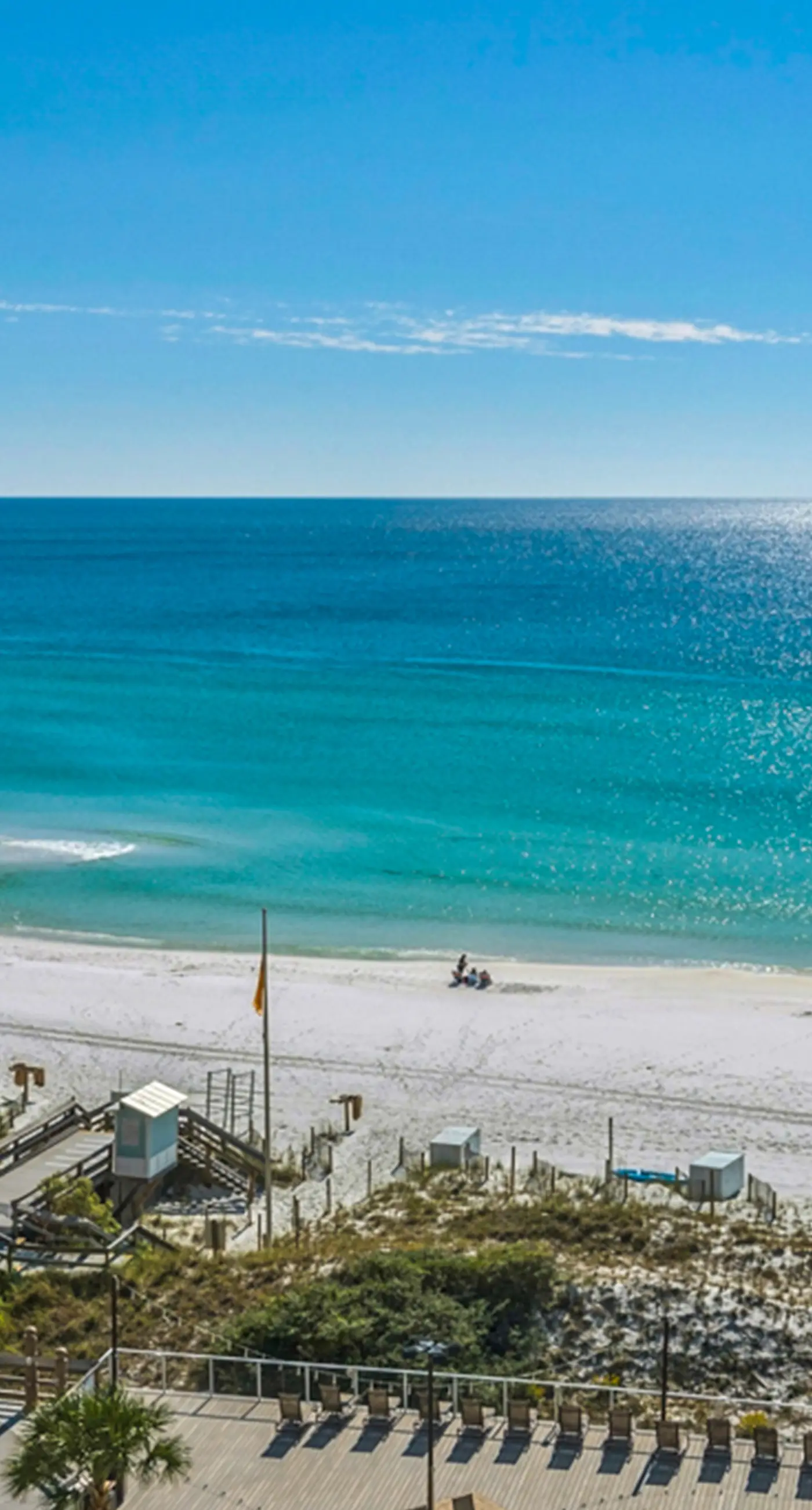 Beachfront condo with Gulf views