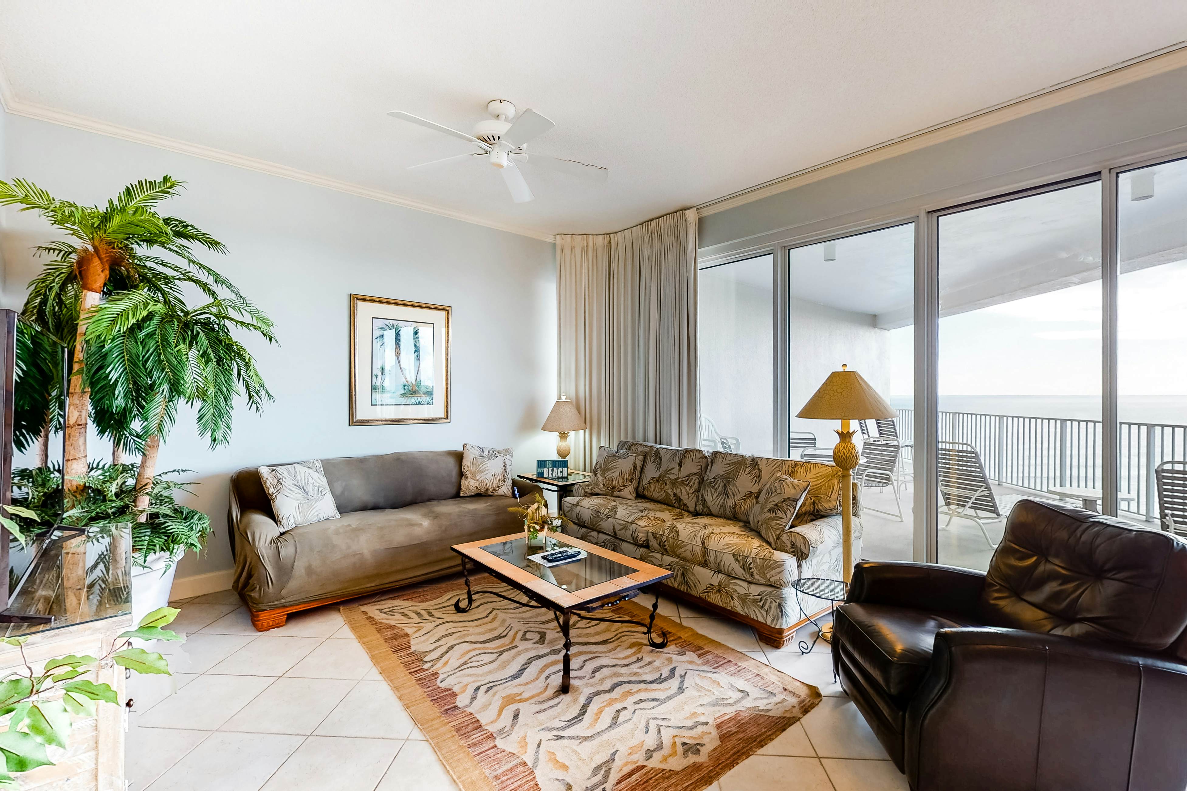 High-Floor Gulf-Front Condo with Balcony