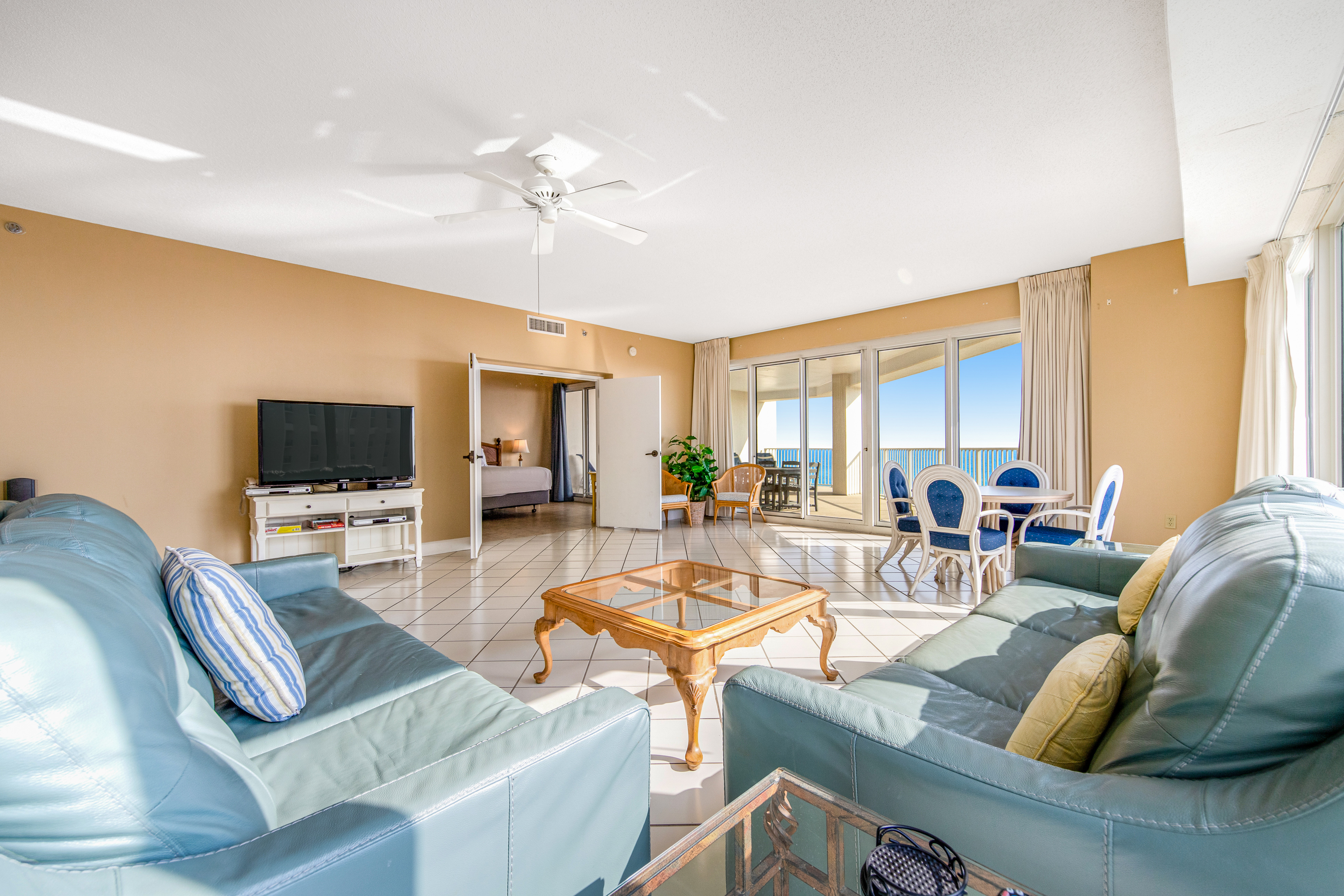 Bright Beachfront Condo with Pool and Balcony