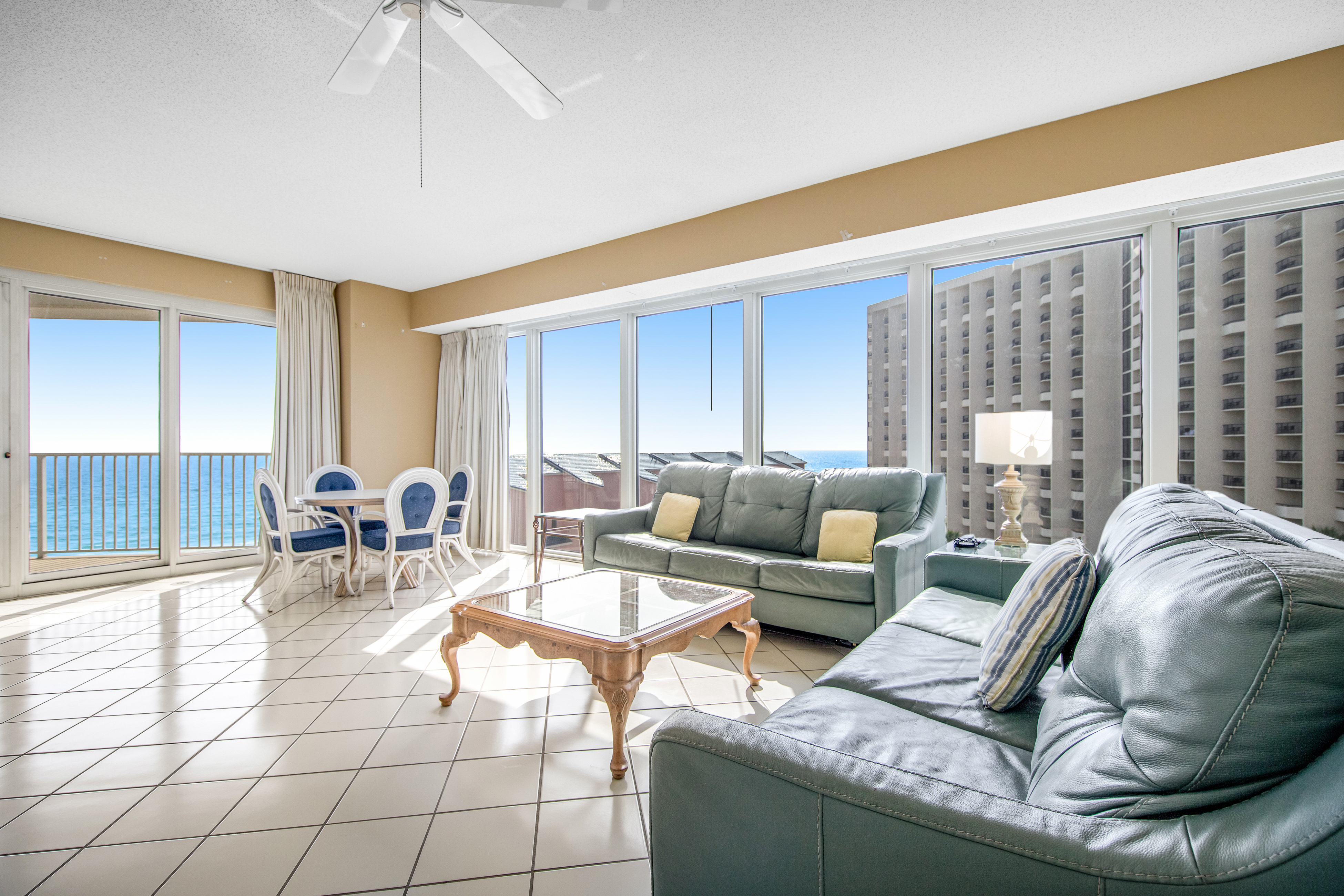 Bright Beachfront Condo with Pool and Balcony