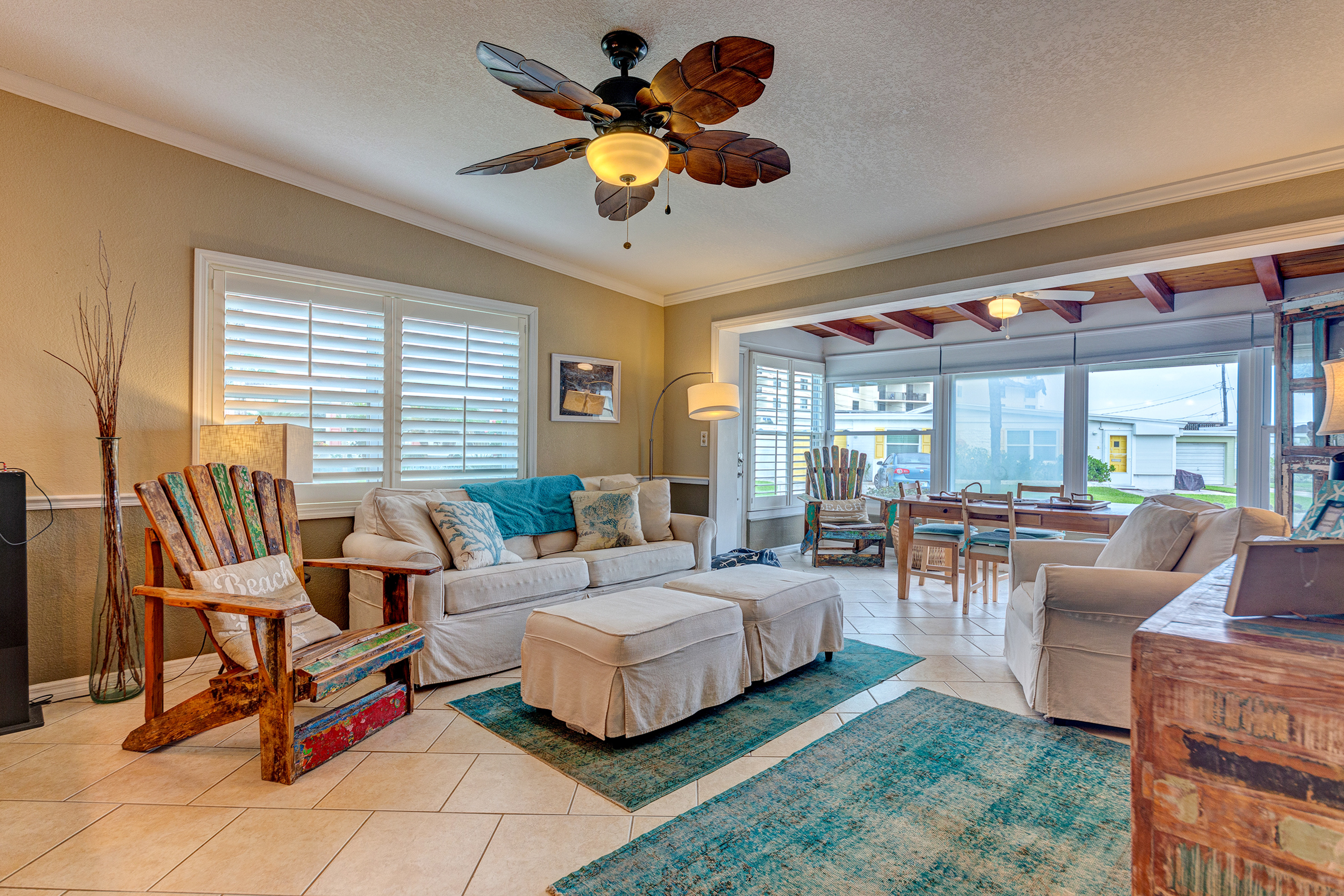 Steps to Private Beach Access • Pet-Friendly • Fire Pit + Fenced Yard