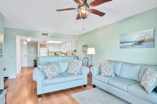 Oceanfront escape w/ 2 balconies & pool access – peaceful beach vibes