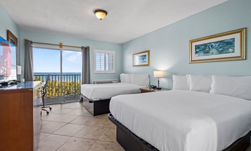 Ocean View Hotel Room with Balcony- 2 Full Beds #18
