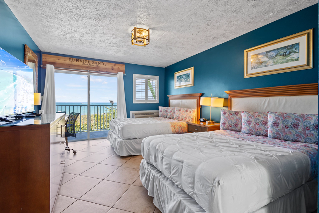 Oceanfront Inn Room #20- Ocean View Balcony, 2 Full Beds
