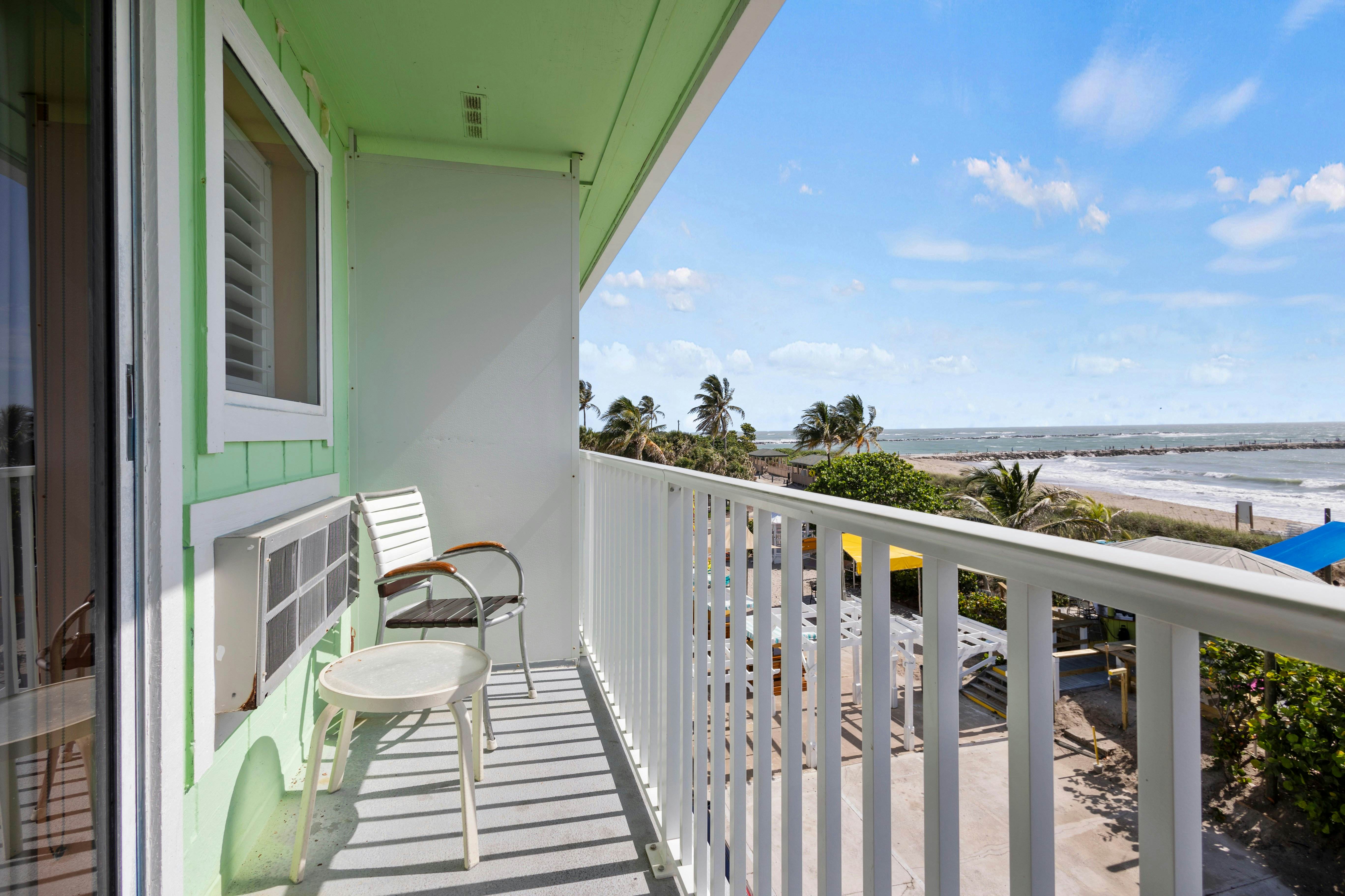 Oceanfront Inn Room #24- Ocean View Balcony, 2 Full Beds