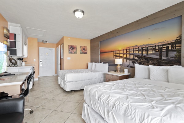 Ocean View Hotel Room with Balcony- 2 Full Beds #24