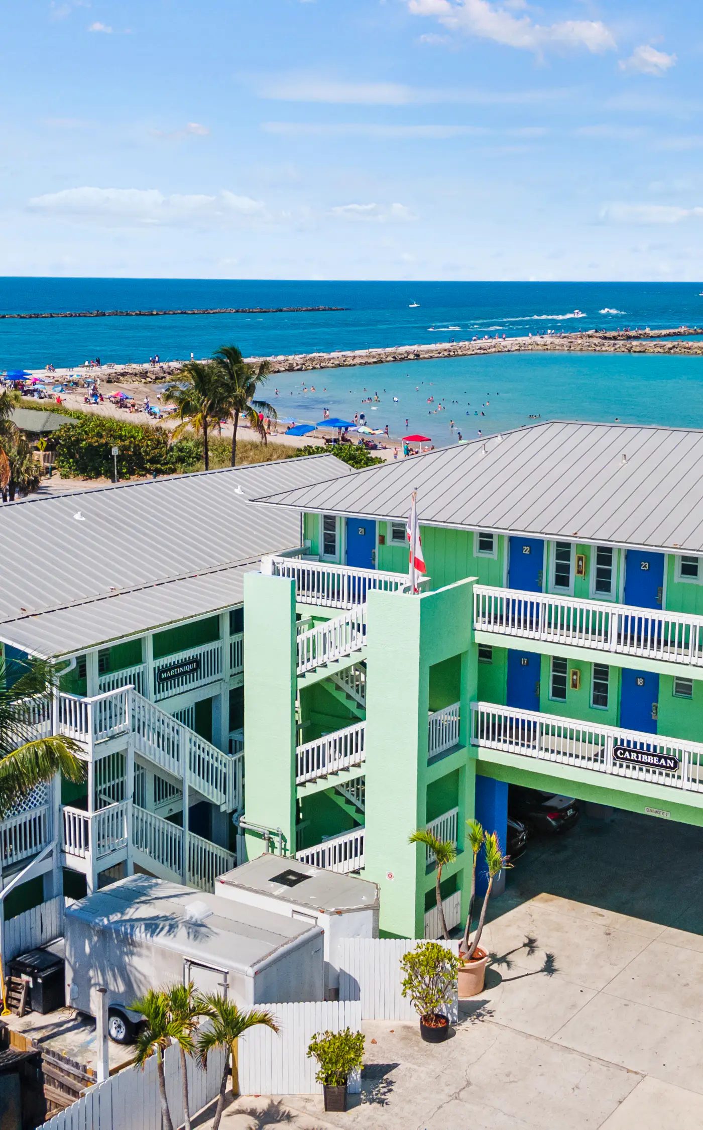 Oceanfront Inn Room #17- Ocean View Balcony, King Bed