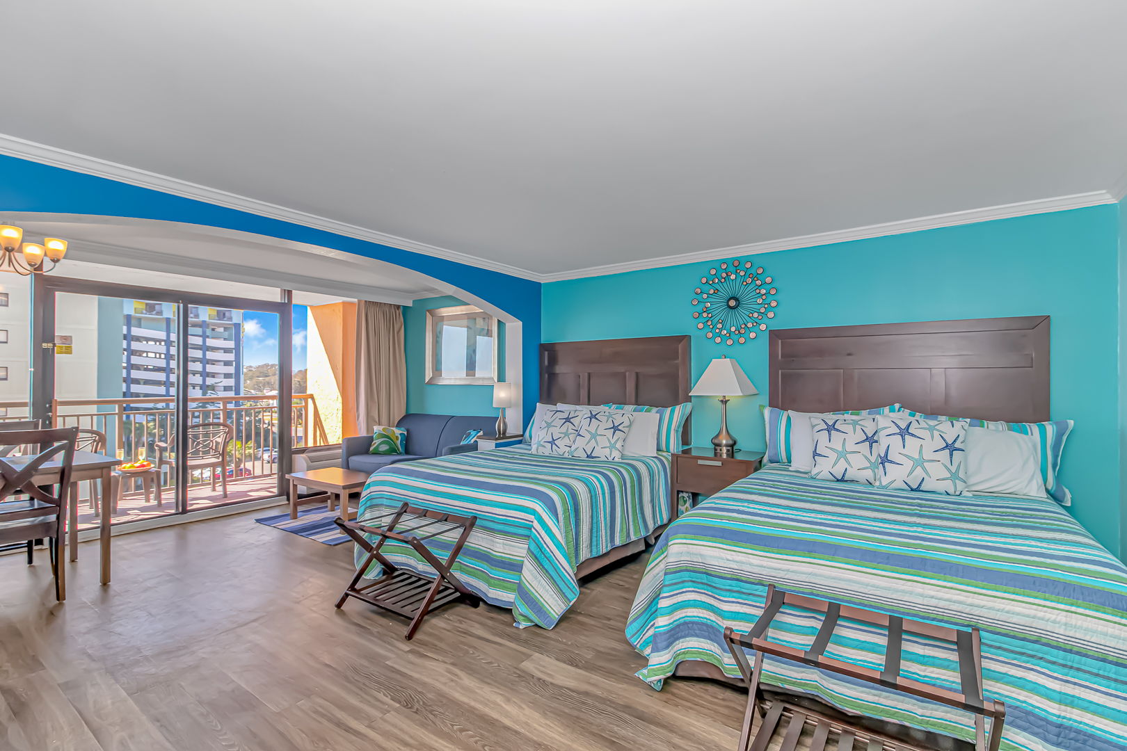 Ocean View Double Queen Suite with LED Fireplace! - Caravelle Resort 506 - Sleeps 4 Guests!